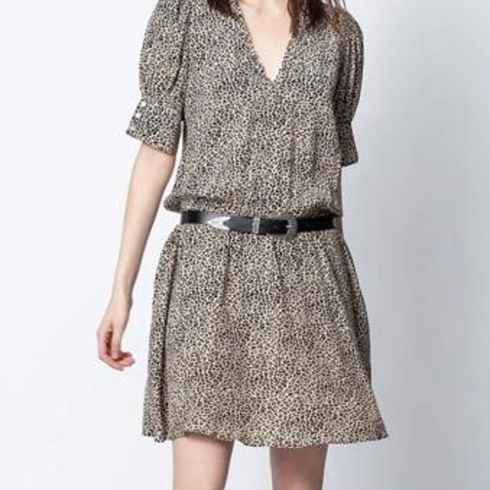 Zadig & Voltaire Russell Leo Leopard Print Mini Dress
